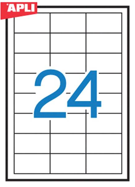 Etykiety usuwalne APLI, 64,6x33,8mm, prostokątne,