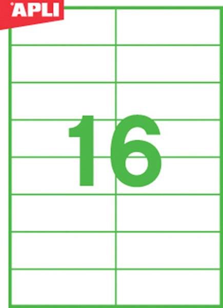 Etykiety ekologiczne APLI, 105x37mm, prostokątne,