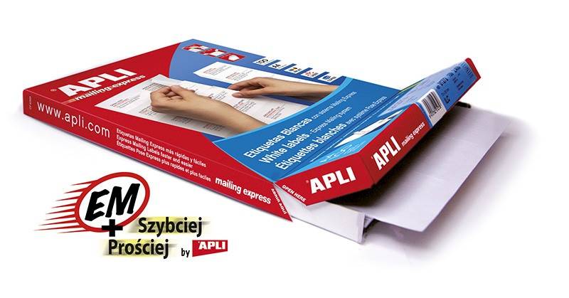 Etykiety uniwersalne APLI, 70x50,8mm, prostokątne,
