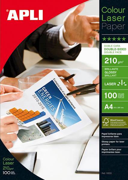 Papier fotograficzny APLI Glossy Laser Paper, A4,