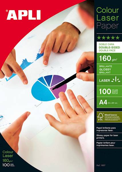 Papier fotograficzny APLI Glossy Laser Paper, A4,