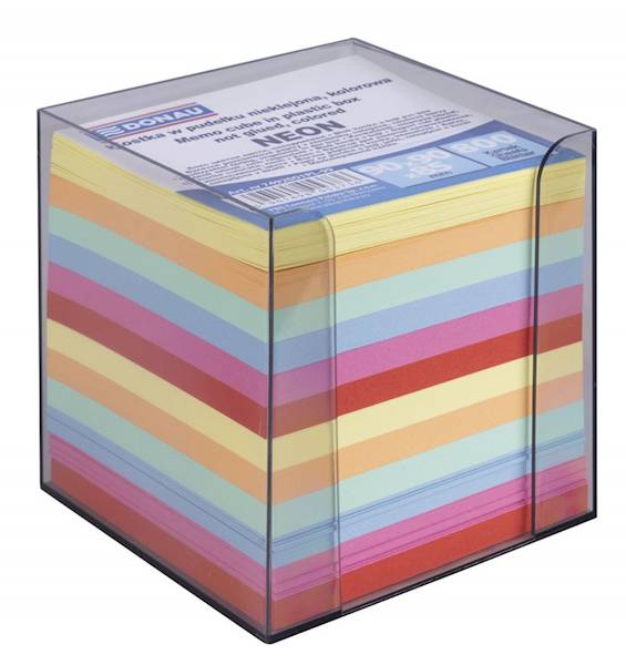 Kostka DONAU nieklejona, w pudełku, 95x95x95mm, ok