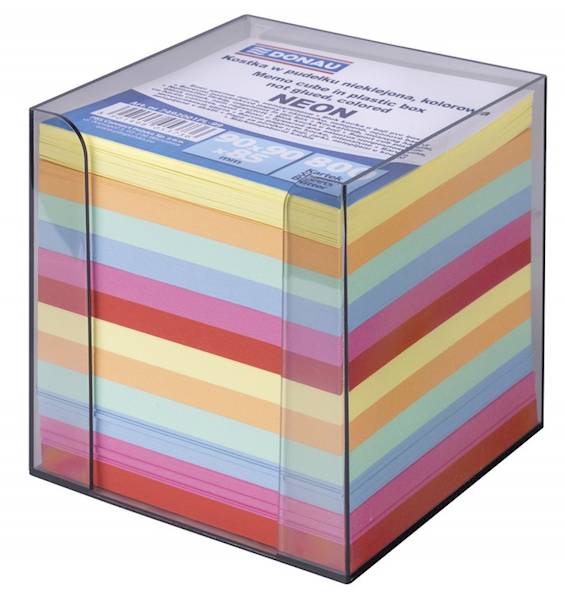 Kostka DONAU nieklejona, w pudełku, 95x95x95mm, ok