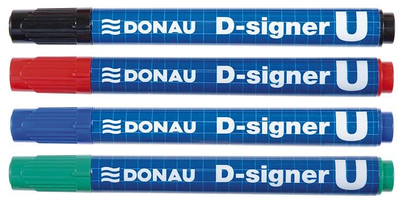 Marker permanentny DONAU D-Signer U, okrągły, 2-4m