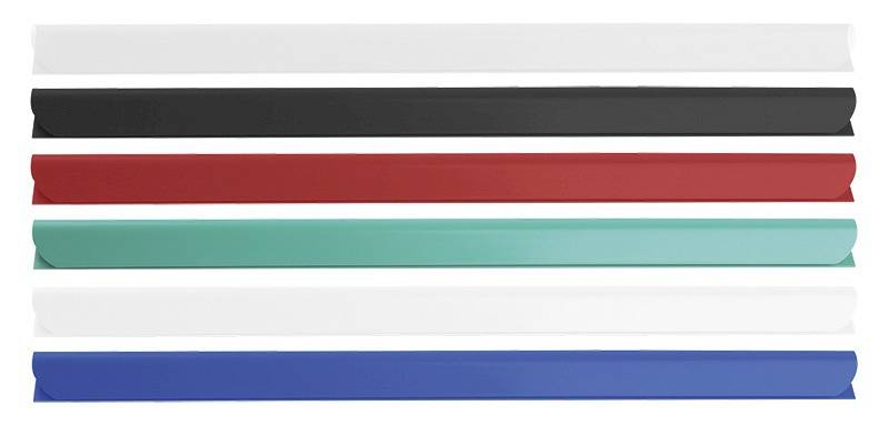 Listwa zaciskająca DONAU, PVC, A4, 8mm, do 80 kart