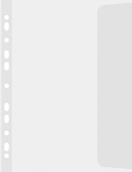 Koszulki z klapką DONAU, PP, B4, groszkowe, 100mik