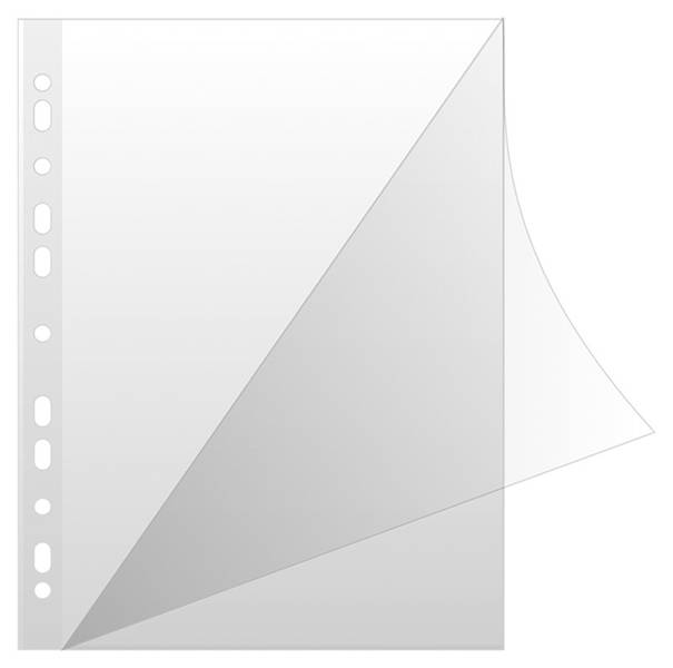 Koszulki na dokumenty DONAU, typ L, PP, A4, krysta