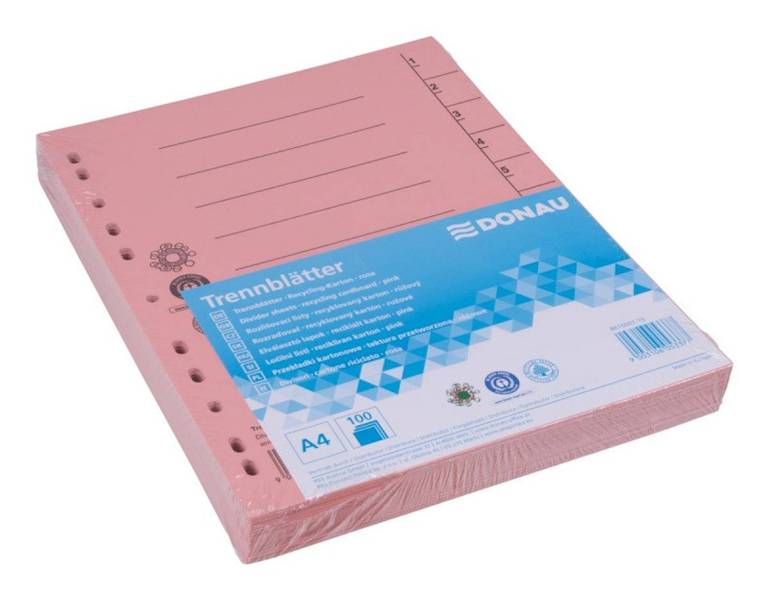 Przekładka DONAU, karton, A4, 235x300mm, 1-10, 1 k