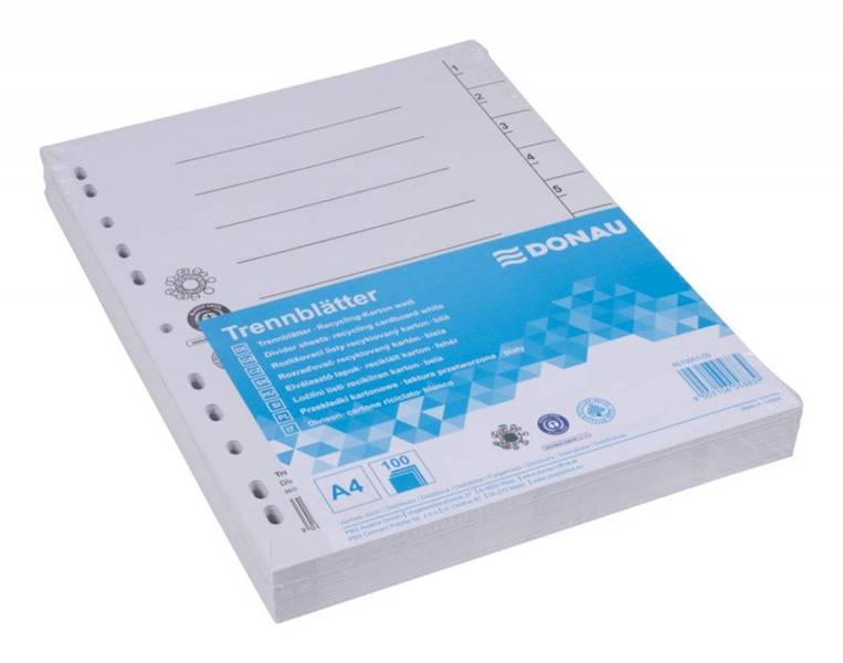 Przekładka DONAU, karton, A4, 235x300mm, 1-10, 1 k