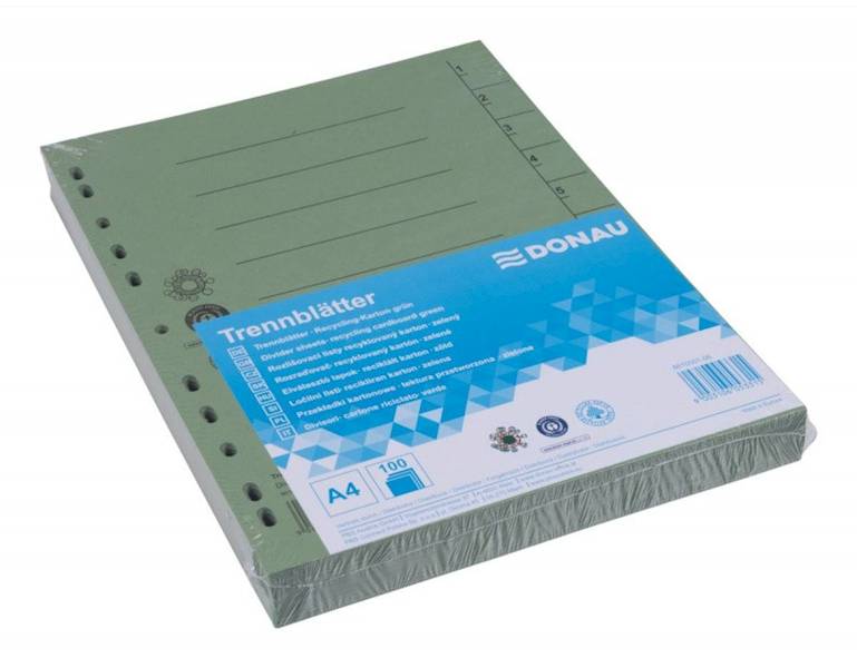 Przekładka DONAU, karton, A4, 235x300mm, 1-10, 1 k