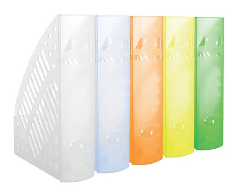 Pojemnik na dokumenty ażurowy DONAU, polistyren, A