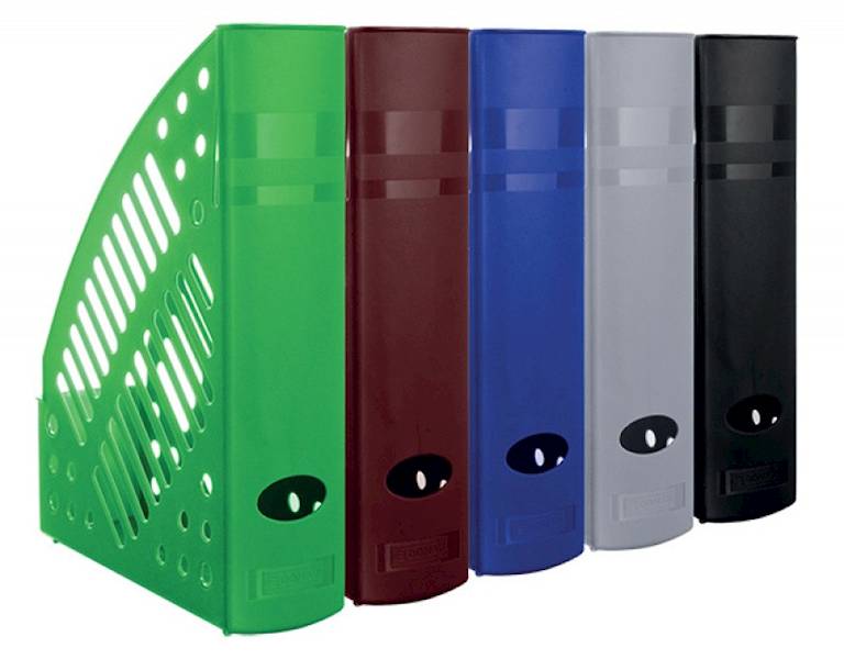 Pojemnik na dokumenty ażurowy DONAU, polistyren, A