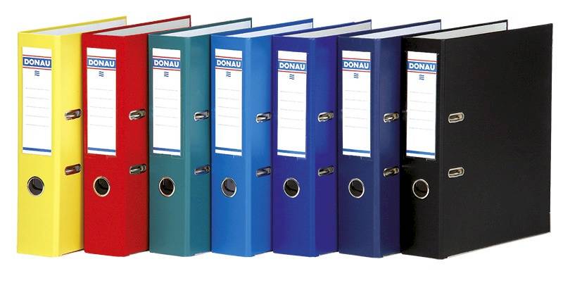 Segregator DONAU Master-S z szyną, PP, A4/75mm, cz