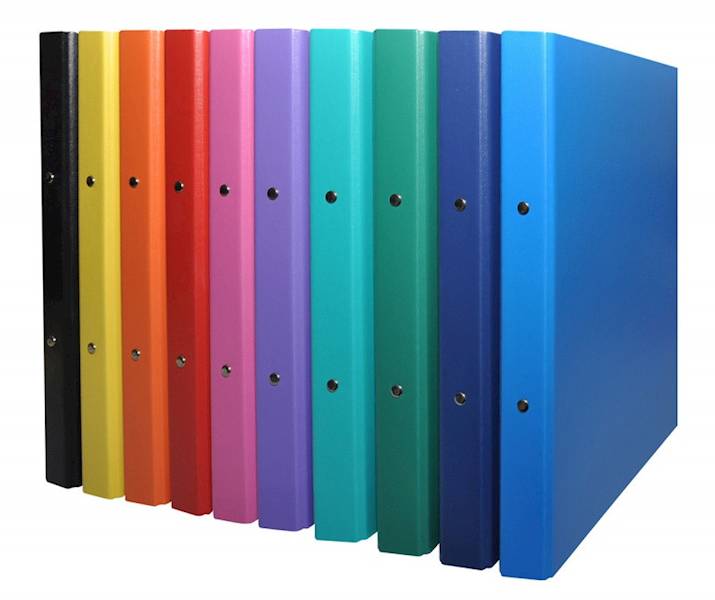 Segregator ringowy DONAU, PP, A4/2R/20mm, mix kolo