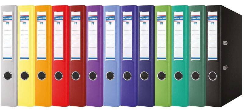 Segregator DONAU Premium-S, PP, A4/50mm, żółty
