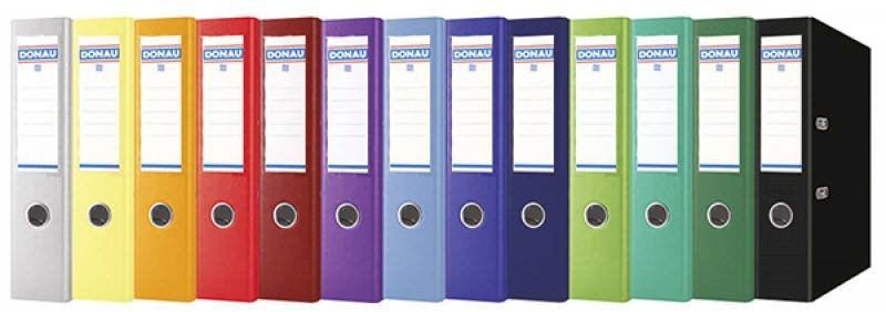 Segregator DONAU Premium-S, PP, A4/75mm, niebieski