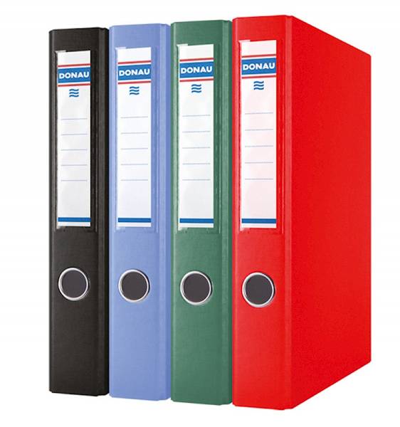 Segregator ringowy DONAU, PP, A4/2RD/30mm, czerwon