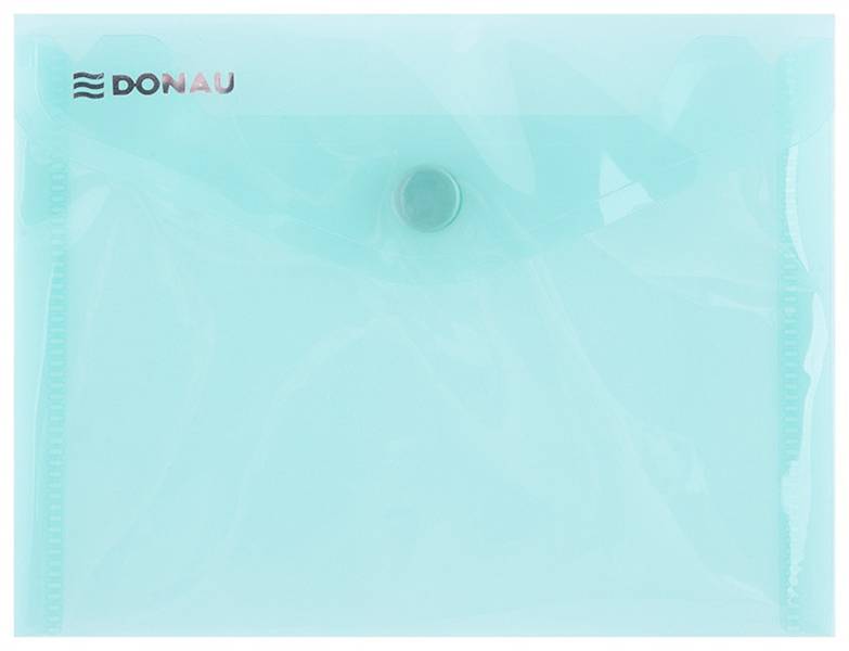Teczka kopertowa DONAU zatrzask, PP, A6, 180mikr.,