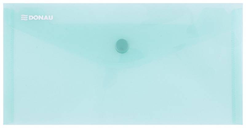 Teczka kopertowa DONAU zatrzask, PP, DL, 180mikr.,