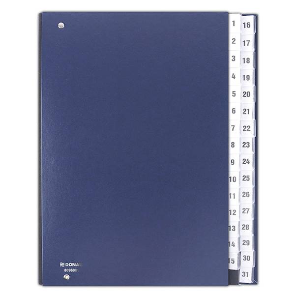 Teczka korespondencyjna DONAU, karton, A4, 1-31, g