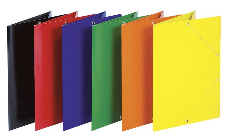 Teczka z gumką DONAU, karton, A4, 400gsm, 3-skrz.,