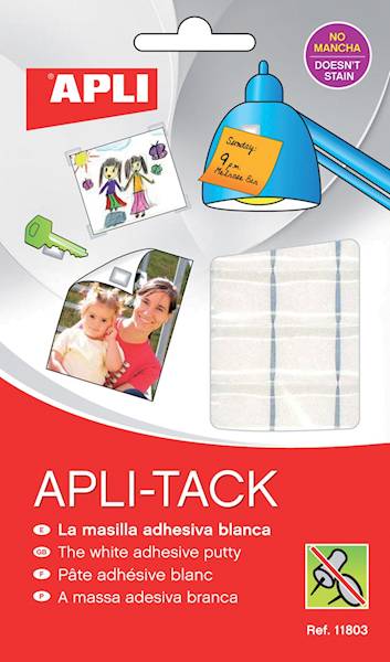 Masa mocująca APLI Apli-Tack, podzielona, 75g, bia