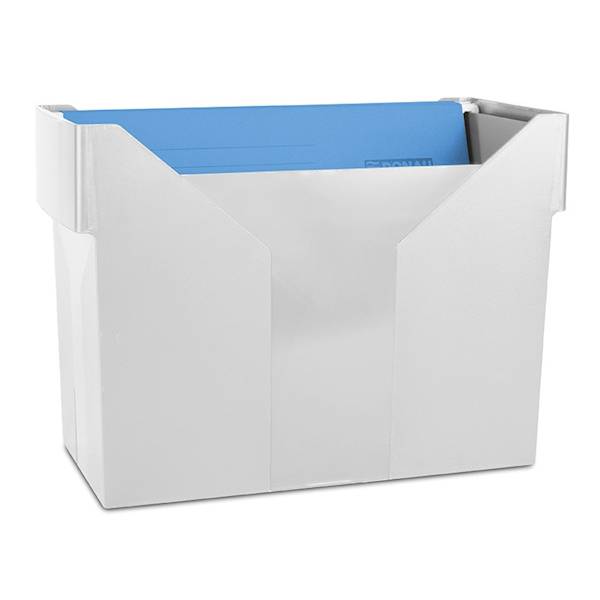 Mini archiwum DONAU z 5 teczkami, plastikowe, szar