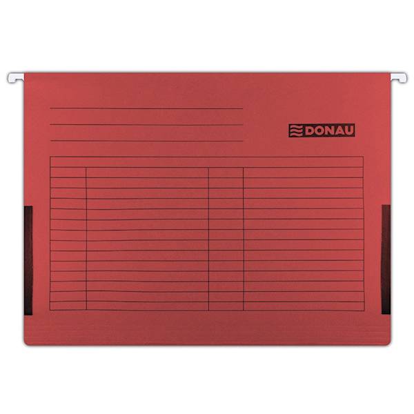 Teczka zawieszkowa DONAU z boczkami, A4, 230gsm, c