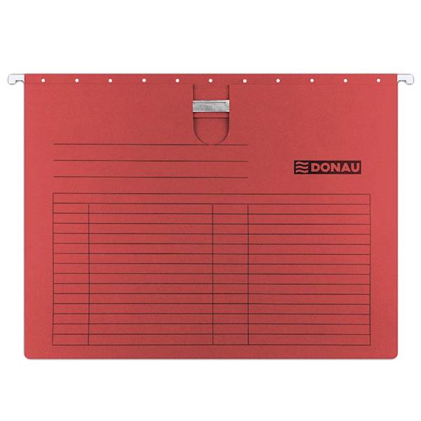 Teczka zawieszkowa DONAU z wąsem, A4, 230gsm, czer