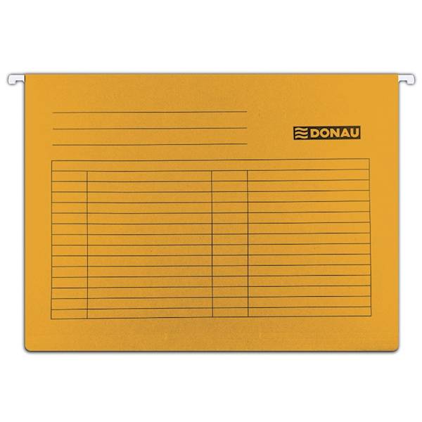 Teczka zawieszkowa DONAU, A4, 230gsm, pomarańczowa
