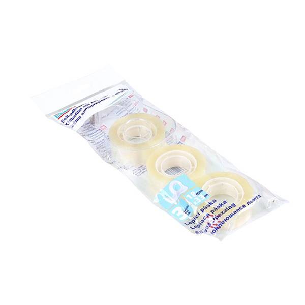 Taśma biurowa DONAU, 18mm, 33m, 3szt., z gilotyną