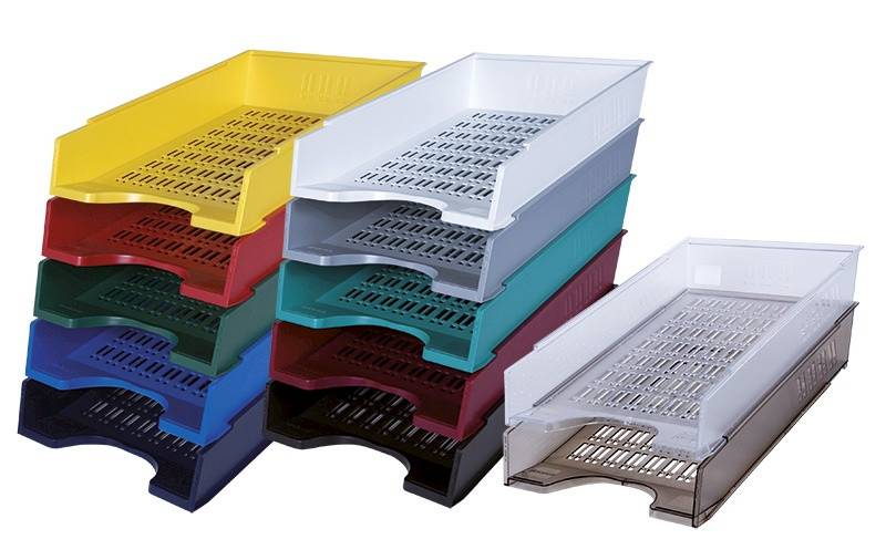 Szufladka na biurko DONAU, polistyren, A4, ażurowa