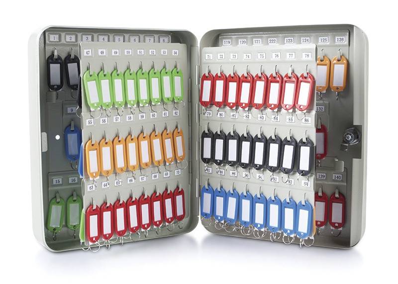 Szafka na klucze DONAU, na 140 kluczy, 300x240x80m