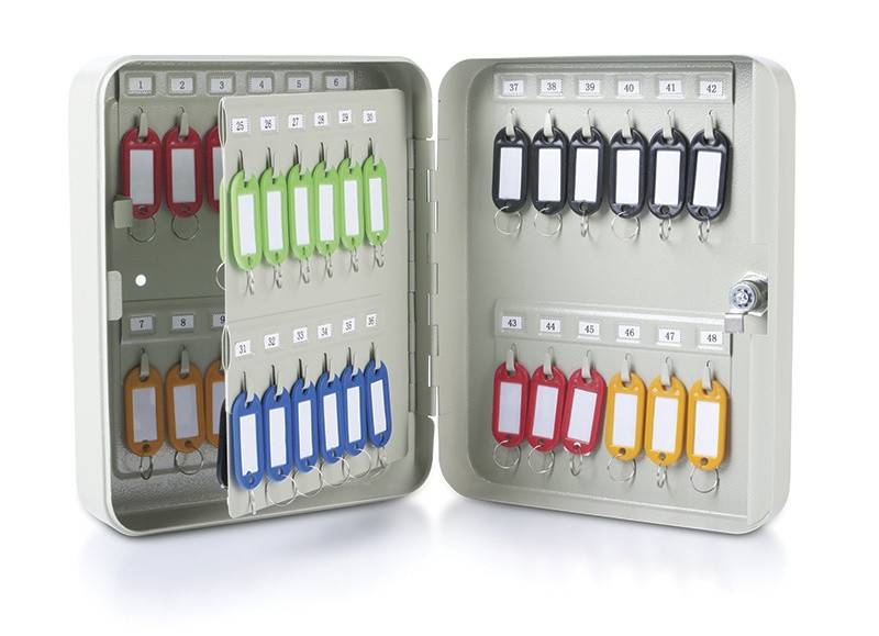 Szafka na klucze DONAU, na 48 kluczy, 250x200x80mm