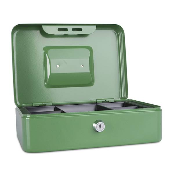 Kasetka na pieniądze DONAU, duża, 250x90x180mm, zi