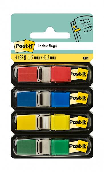 Zakładki indeksujące POST-IT® (683-4), PP, 11,9x43