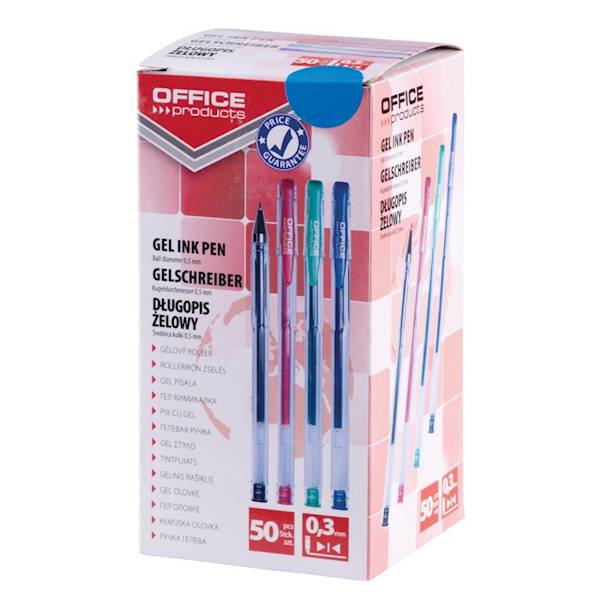 Długopis żelowy OFFICE PRODUCTS Classic 0,5mm, nie