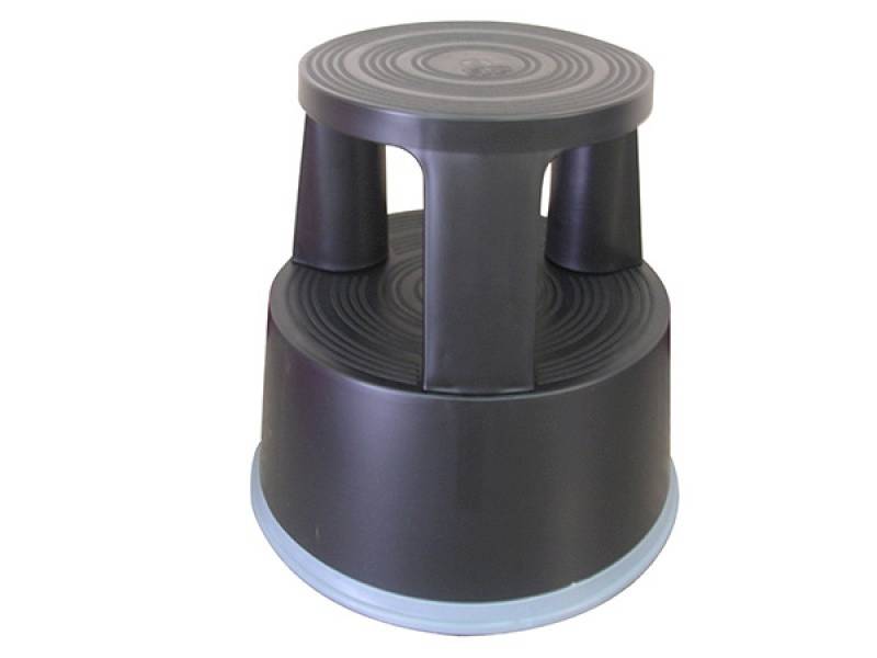 Taboret biurowy Q-CONNECT, mobilny, plastikowy, cz