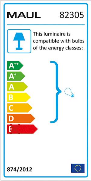 Lampka energooszczędna na biurko MAULstudy, bez ża