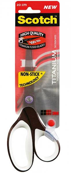 Nożyczki biurowe SCOTCH® (1468TNS-MIX), tytanowe,