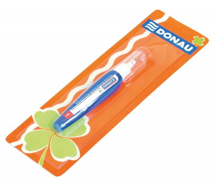 Korektor w piórze DONAU, z metalową końcówką, 10ml