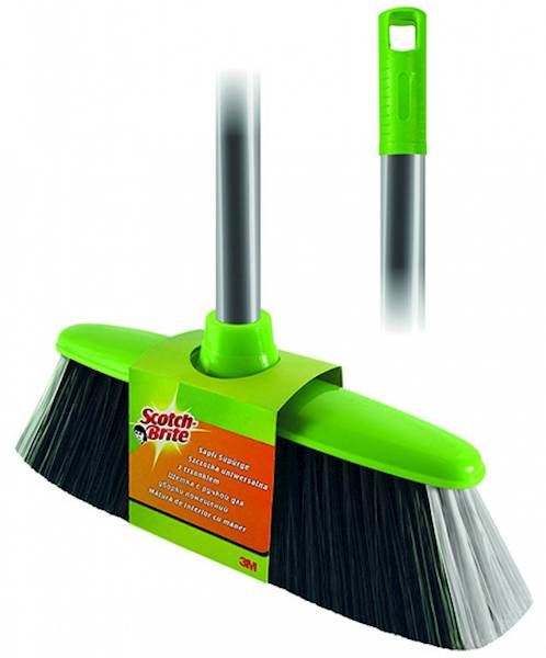 Szczotka SCOTCH BRITE?, z trzonkiem, zielono-srebr