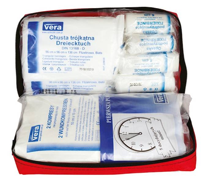 Apteczka uniwersalna CERVA, w wodoodpornej saszetc