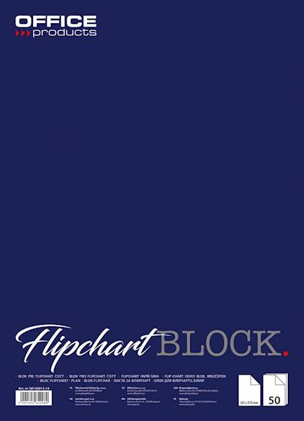 Blok do flipchartów OFFICE PRODUCTS, gładki, 58,5x
