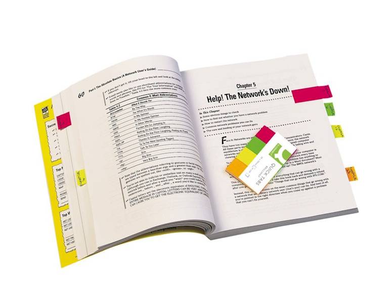 Zakładki indeksujące Q-CONNECT, papier, 20x50mm, 4