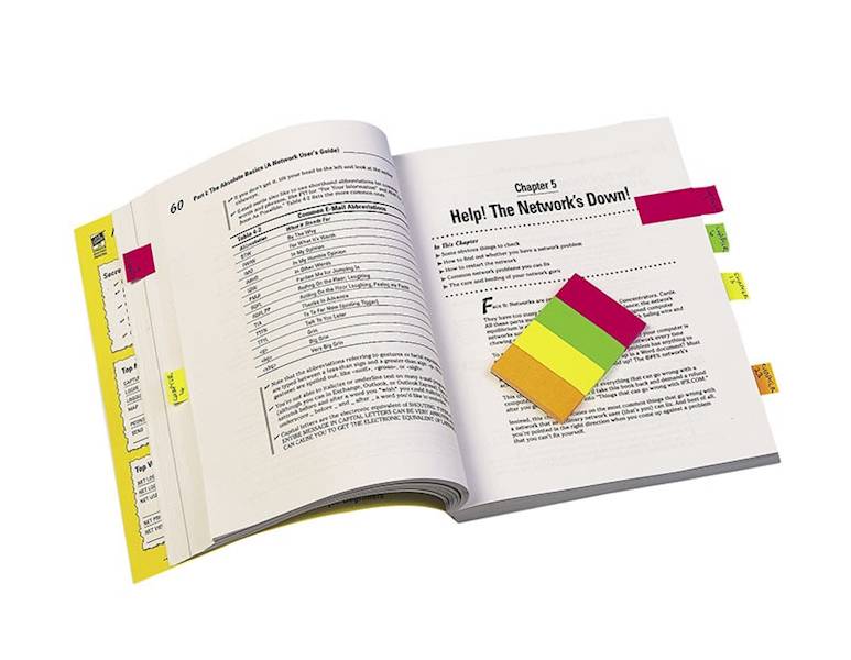 Zakładki indeksujące Q-CONNECT, papier, 20x50mm, 4