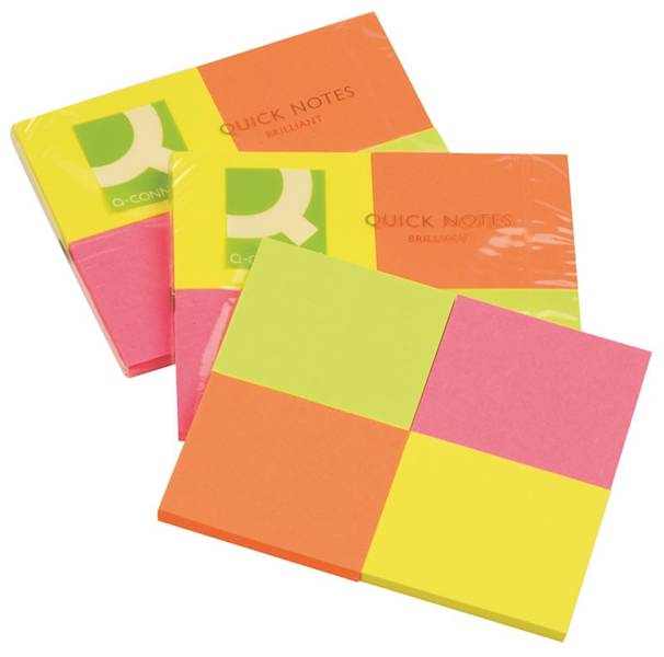 Bloczek samop. Q-CONNECT Brilliant, notes, 38x51mm