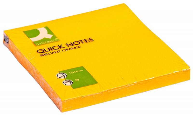 Bloczek samoprzylepny Q-CONNECT Brilliant, 76x76mm