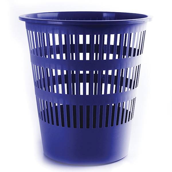 Kosz na śmieci DONAU, ażurowy, 12l, niebieski