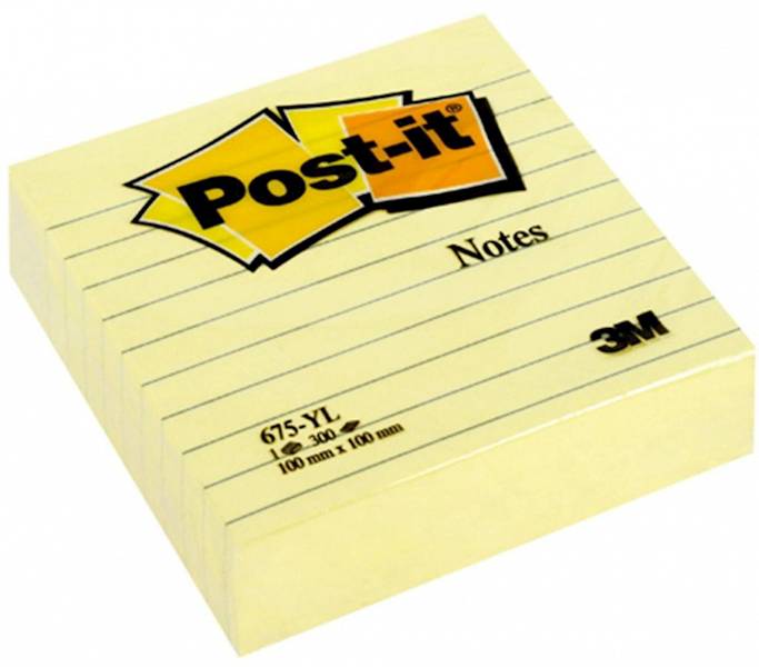 Karteczki samoprzylepne POST-IT® w linie (675-YL),